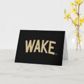 ウェイクフォレスト大学 |アーチをスリープ解除 カード (黄色い花)