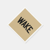 ウェイクフォレスト大学 |アーチをスリープ解除 スタンダードカクテルナプキン (角)