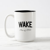 ウェイクフォレスト大学 |アーチをスリープ解除 ツートーンマグカップ (左)