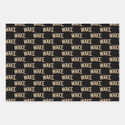 ウェイクフォレスト大学 |アーチをスリープ解除 ラッピングペーパーシート (正面3)