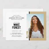 ウェイクフォレスト大学 | ウェイクフォレスト 案内状 (正面/裏面)