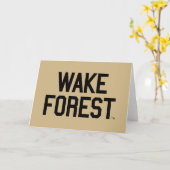 ウェイクフォレスト大学 |フォレストのスリープ解除 カード (黄色い花)