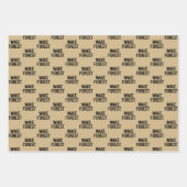 ウェイクフォレスト大学 |フォレストのスリープ解除 ラッピングペーパーシート (正面3)