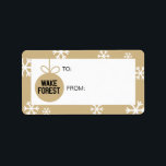 ウェイクフォレスト大学 |フォレストのスリープ解除 ラベル<br><div class="desc">ウェイクフォレスト大学のデザイン!最新のデーモンディーコンギアを入手する。これらのZazzle製品はすべて、クラスの年、名前、クラブでカスタマイズ可能。これらの製品は、Wake Forest Universityの学生、卒業生、家族、友人、あなたの人生のファンのための完璧な贈り物を作る。</div>