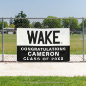 ウェイクフォレスト大学 |ワードマークのスリープ解除 横断幕 (インサイチュ)