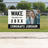 ウェイクフォレスト大学 |ワードマークのスリープ解除 横断幕 (インサイチュ)