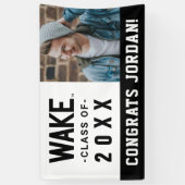 ウェイクフォレスト大学 |ワードマークのスリープ解除 横断幕 (縦)