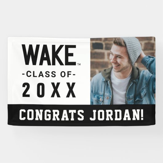 ウェイクフォレスト大学 |ワードマークのスリープ解除 横断幕 (横)