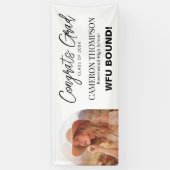 ウェイクフォレスト大学 |ワードマークのスリープ解除 横断幕 (縦)