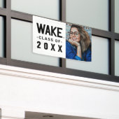 ウェイクフォレスト大学 |ワードマークのスリープ解除 横断幕 (ビルの外側)