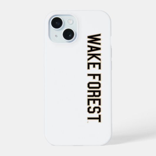 ウェイクフォレスト大学 iPhone 15ケース (裏面)