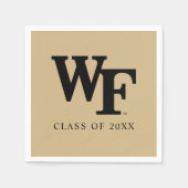 ウェイクフォレスト大学 | WF スタンダードカクテルナプキン (正面)