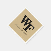 ウェイクフォレスト大学 | WF スタンダードカクテルナプキン (角)