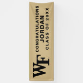 ウェイクフォレスト大学 | WF 横断幕 (縦)