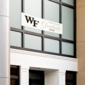 ウェイクフォレスト大学 | WF 横断幕 (ビルの外側)
