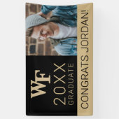 ウェイクフォレスト大学 | WF 横断幕 (縦)