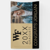 ウェイクフォレスト大学 | WF 横断幕 (縦)