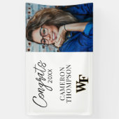 ウェイクフォレスト大学 | WF 横断幕 (縦)