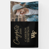 ウェイクフォレスト大学 | WF 横断幕 (縦)