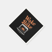 ウェイクベークターキーディナーおもしろい感謝祭 スタンダードカクテルナプキン (角)