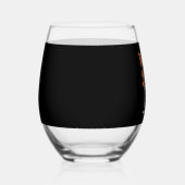 ウェイクベークターキーディナーおもしろい感謝祭 ステムなしワイングラス (右)