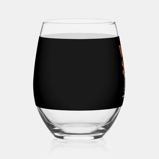 ウェイクベークターキーディナーおもしろい感謝祭 ステムなしワイングラス (右)