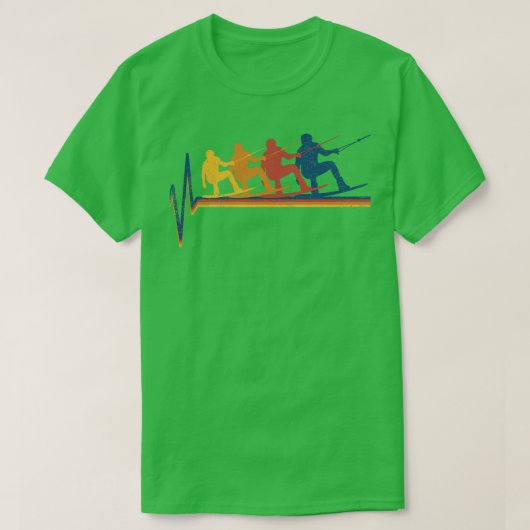 ウェイクボーディングウェイクボーダー Tシャツ (デザイン正面)