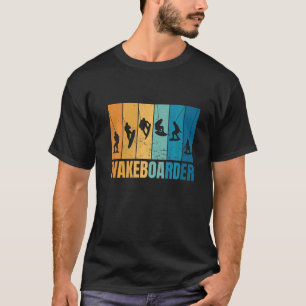ウェイクボーディングウォータースポーツウェイクボーダーウォータースキー Tシャツ