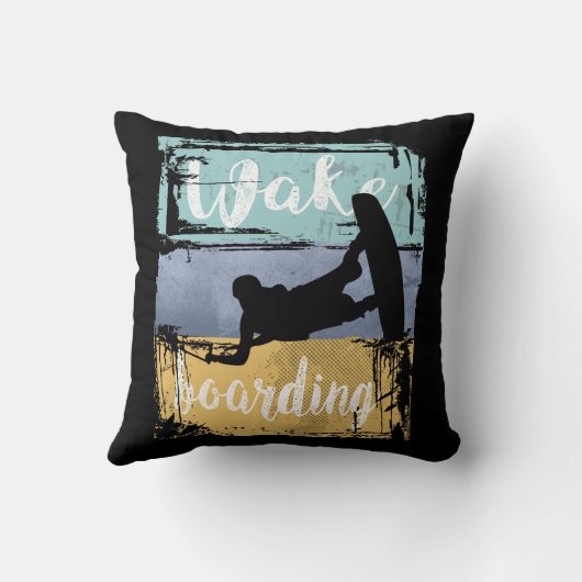 ウェイクボーディングレトロウェイクボーダー クッション (裏面)