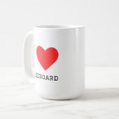 ウェイクボードが好き コーヒーマグカップ (正面左)