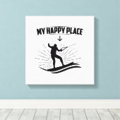 ウェイクボードことわざ | Wakeboarder Sports Gives キャンバスプリント (インサイチュ (ウッドフロア))