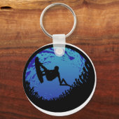 ウェイクボードのバブルバースト キーホルダー (正面)