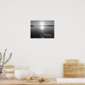 ウェイクボードの夕日 ポスター (キッチン)