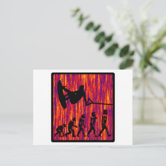 ウェイクボードは常に進化 ポストカード (スタンド正面)