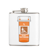 ウェイクボードは薬だ フラスク (正面)