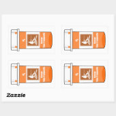 ウェイクボードは薬だ 長方形シール (シート)