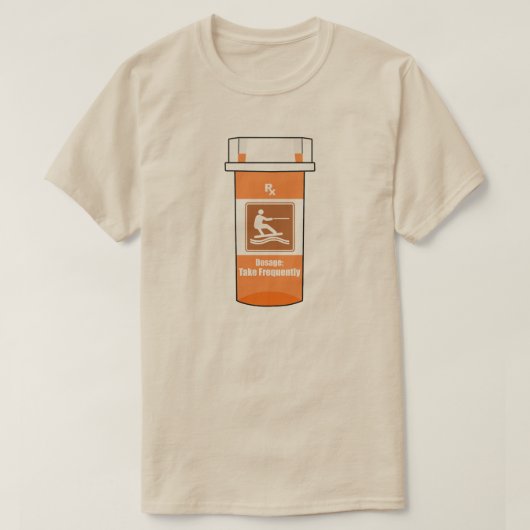 ウェイクボードは薬だ Tシャツ (デザイン正面)