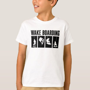 ウェイクボードウェイクボーディングウェイクボーディングウェイクボーダー Tシャツ