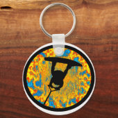 ウェイクボードサイコローリー キーホルダー (正面)