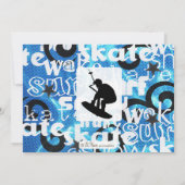 ウェイクボードパーティの招待状 招待状 (裏面)