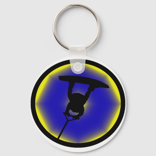 ウェイクボードローリーBLellow キーホルダー (正面)