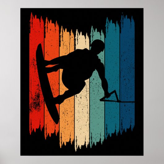 ウェイクボードヴィンテージウェイクボード ポスター (正面)