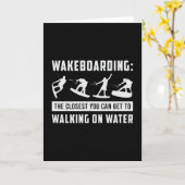 ウェイクボード歩くオンウォーターウェイクウェイクボーダー カード (黄色い花)