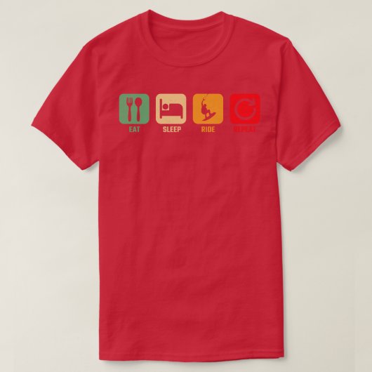 ウェイクボード1 Tシャツ (デザイン正面)