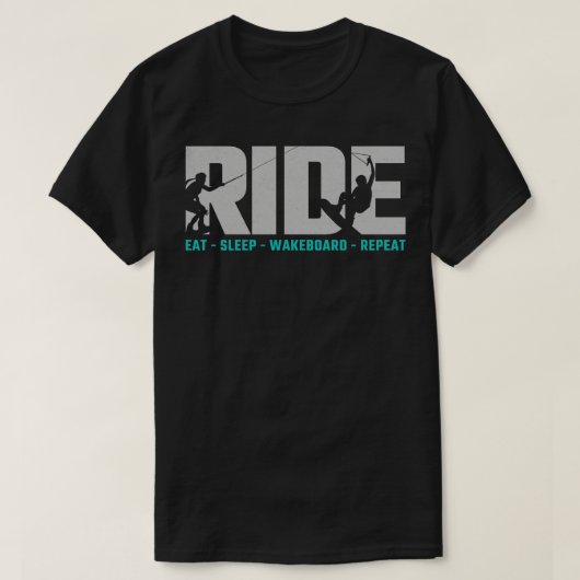 ウェイクボード6 Tシャツ (デザイン正面)