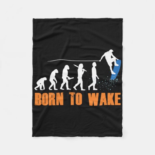 ウェイクボード ウェイクボーダー ウェイクボーディング フリースタイル ウェイク フリースブランケット (正面)