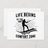 ウェイクボード |ウォータースキー・ウェイクボードの海の贈り物 ポストカード (正面/裏面)