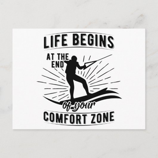 ウェイクボード |ウォータースキー・ウェイクボードの海の贈り物 ポストカード (正面)