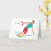 ウェイクボード カード (黄色い花)