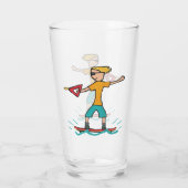 ウェイクボード タンブラーグラス (裏面)